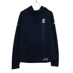 Under Armour Women's New England Patriots Football Navy Blue Hoodie Medium